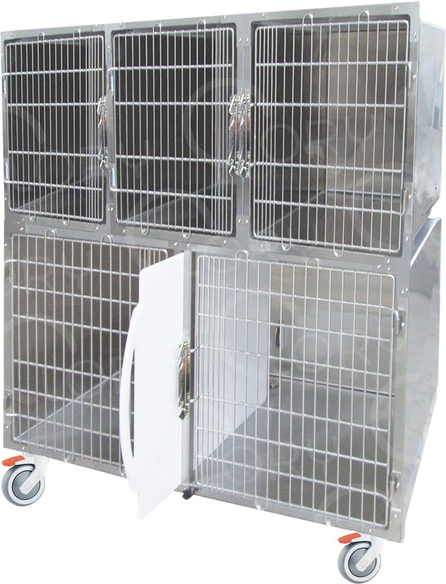 5-Pet Stainless Steel Veterinary Recovery Cage | Lory Progetti Veterinari