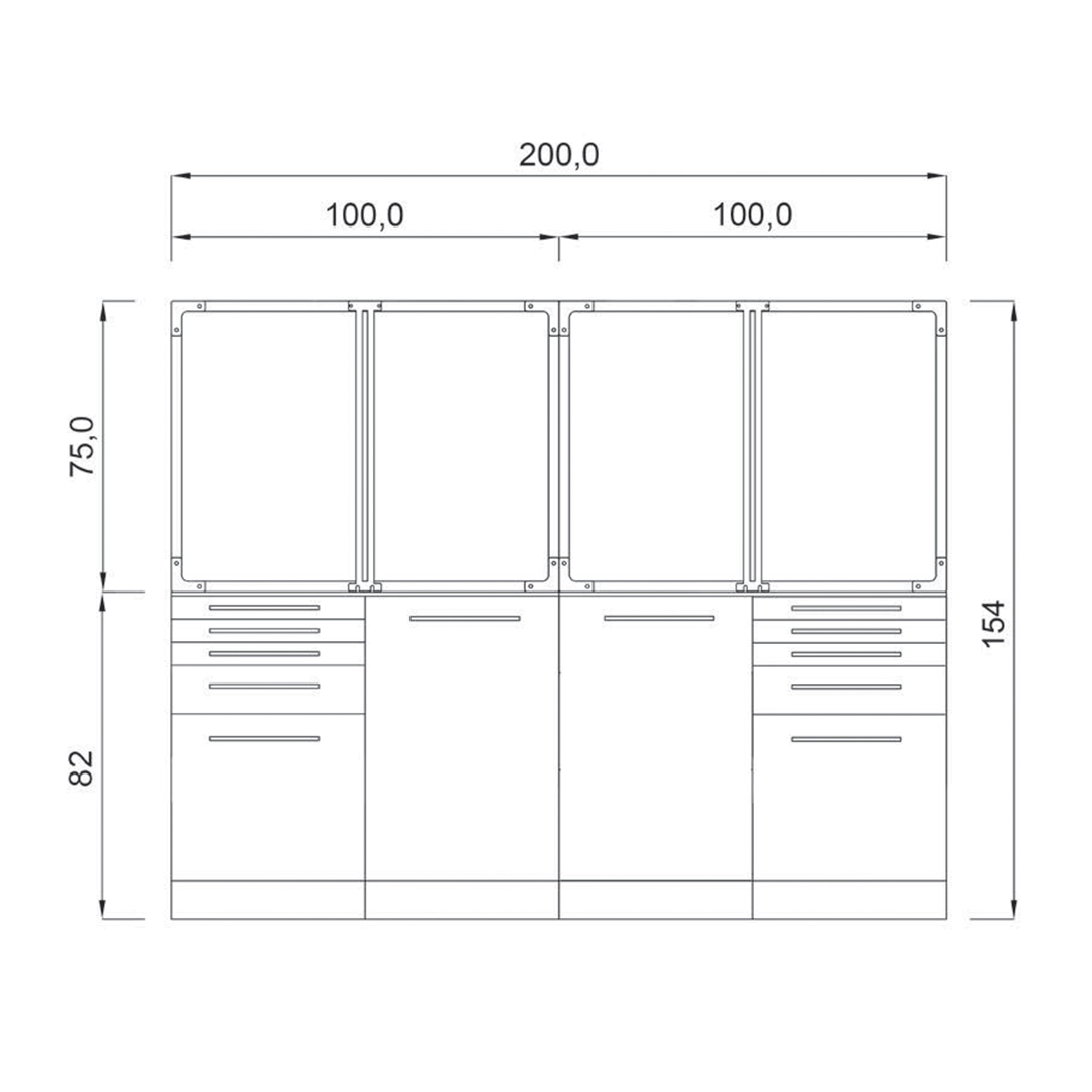 Gabbia degenza standard 4 posti su mobile - immagine 2