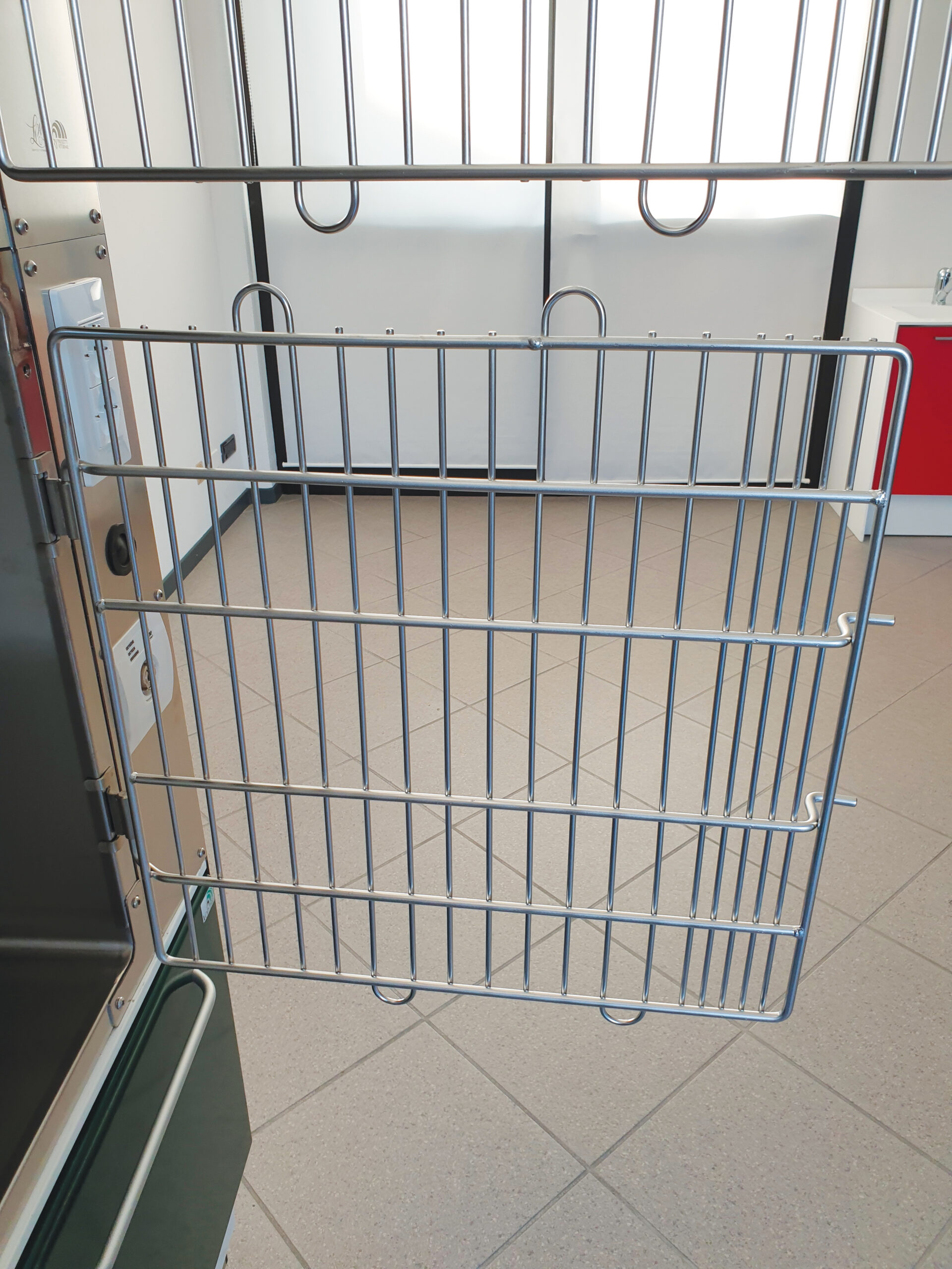 Gabbia degenza veterinaria standard 5 posti in acciaio inox con divisori estraibili - immagine 12