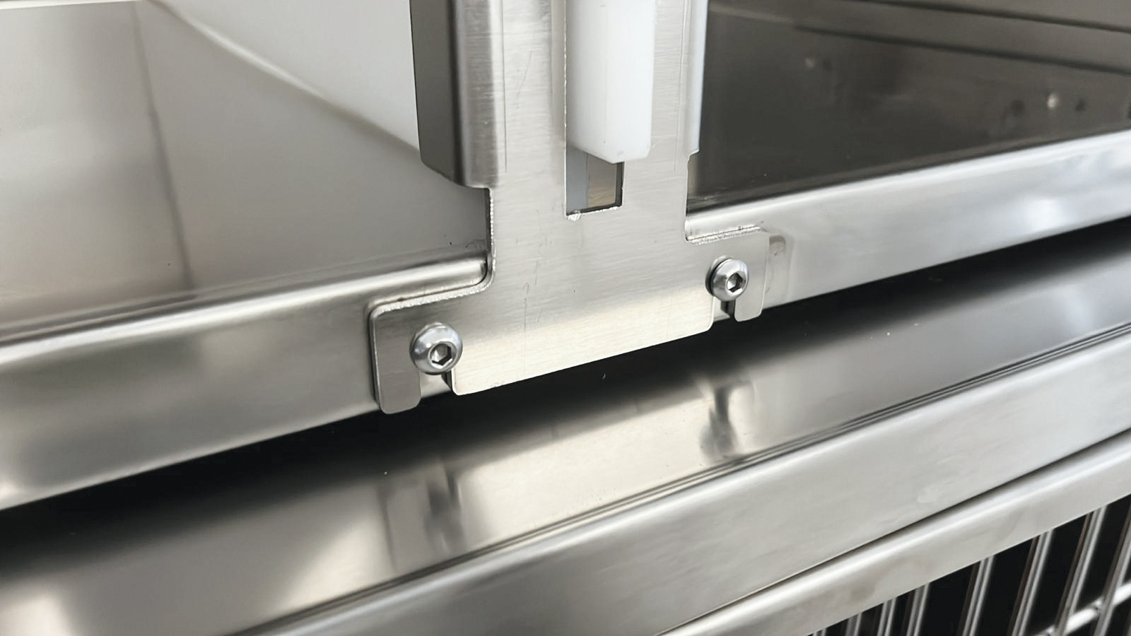 Gabbia degenza veterinaria standard 5 posti in acciaio inox con divisori estraibili - immagine 11