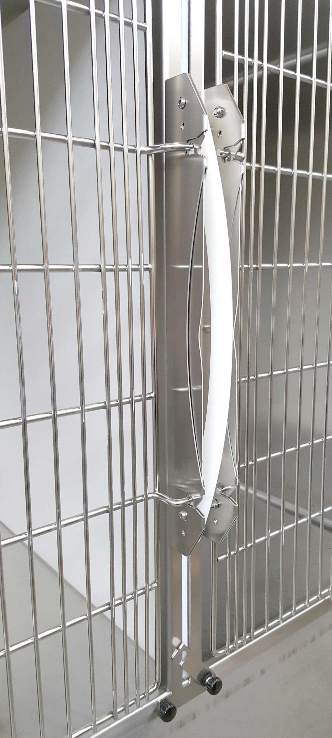 Gabbia degenza veterinaria standard 5 posti in acciaio inox con divisori estraibili - immagine 9