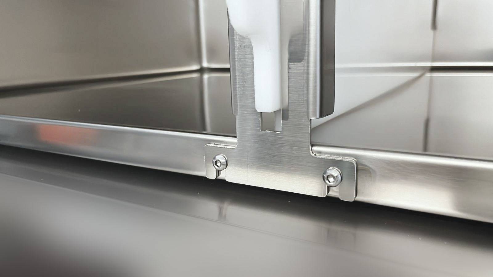 Gabbia degenza veterinaria standard 5 posti in acciaio inox con divisori estraibili - immagine 6