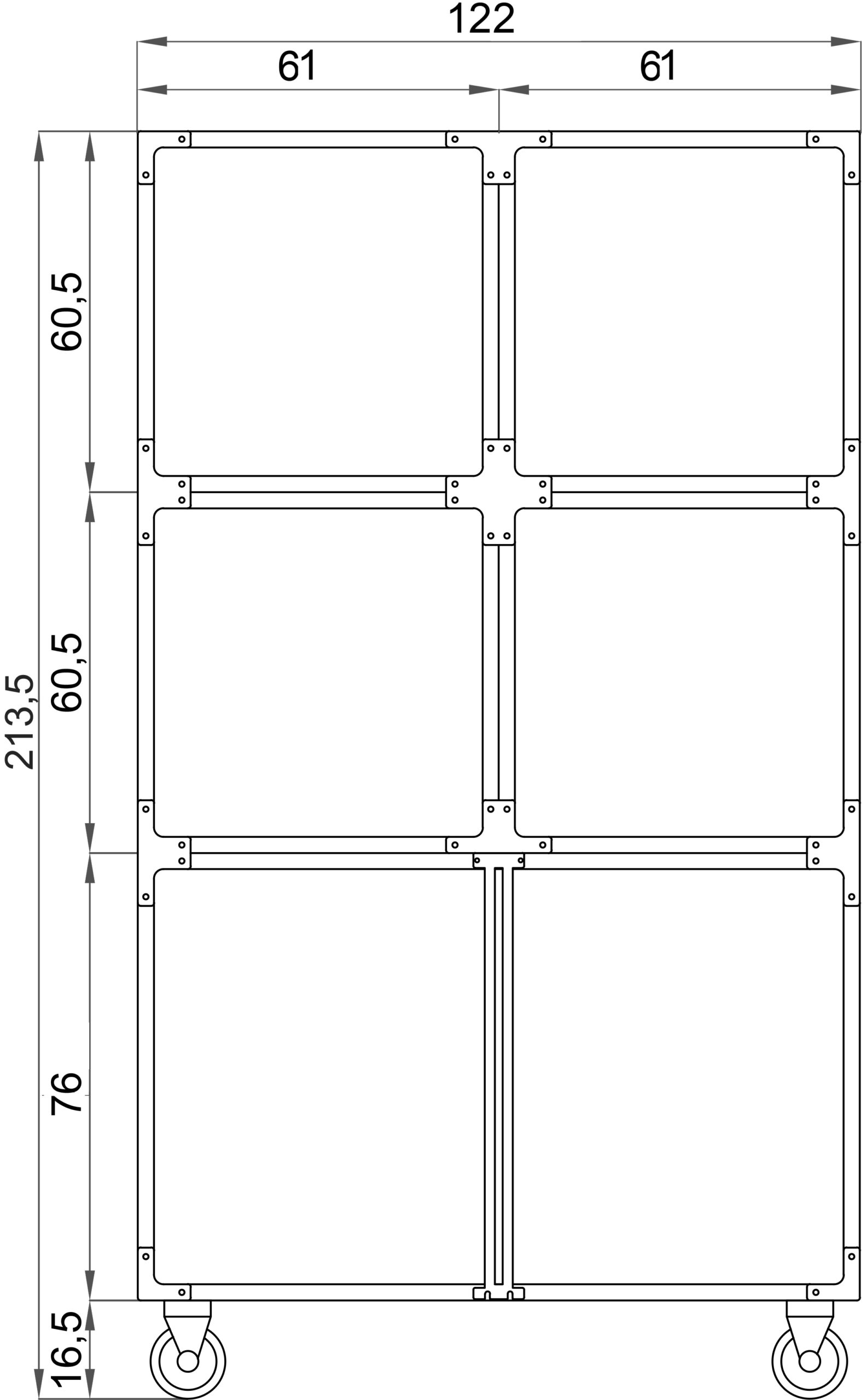 Gabbia in PVC 6 posti - immagine 2