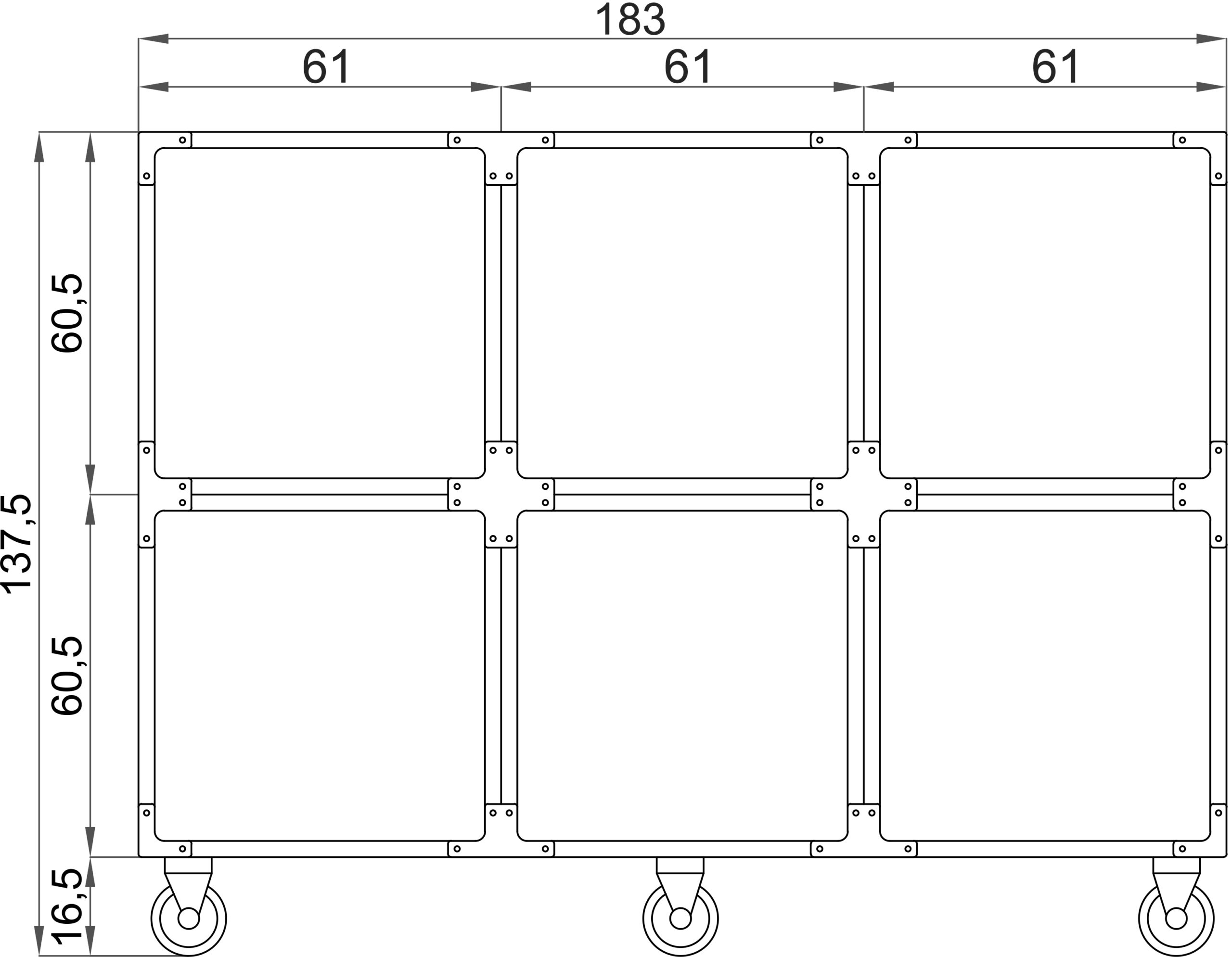 Gabbia in PVC 6 posti - immagine 2