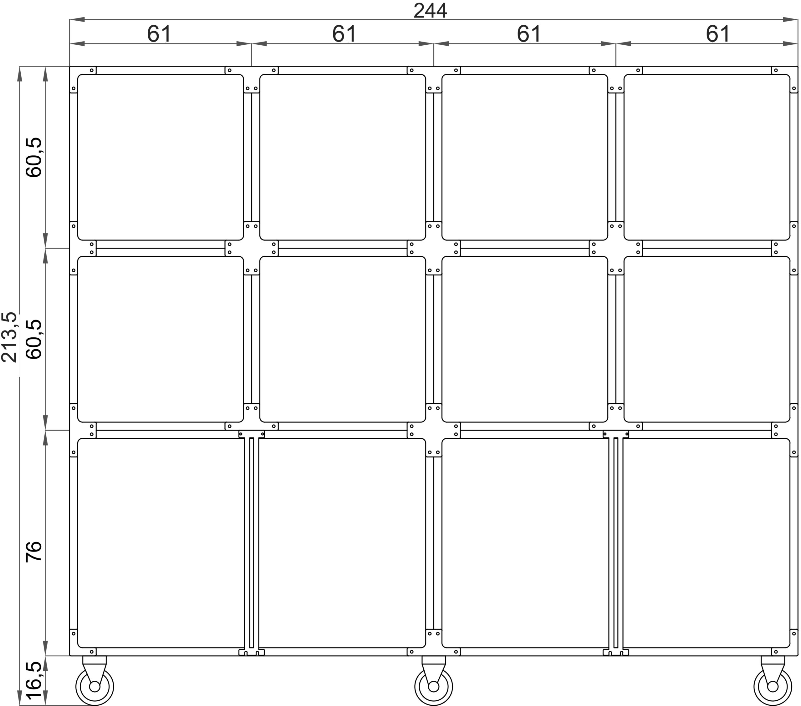 Gabbia in PVC 12 posti - immagine 2