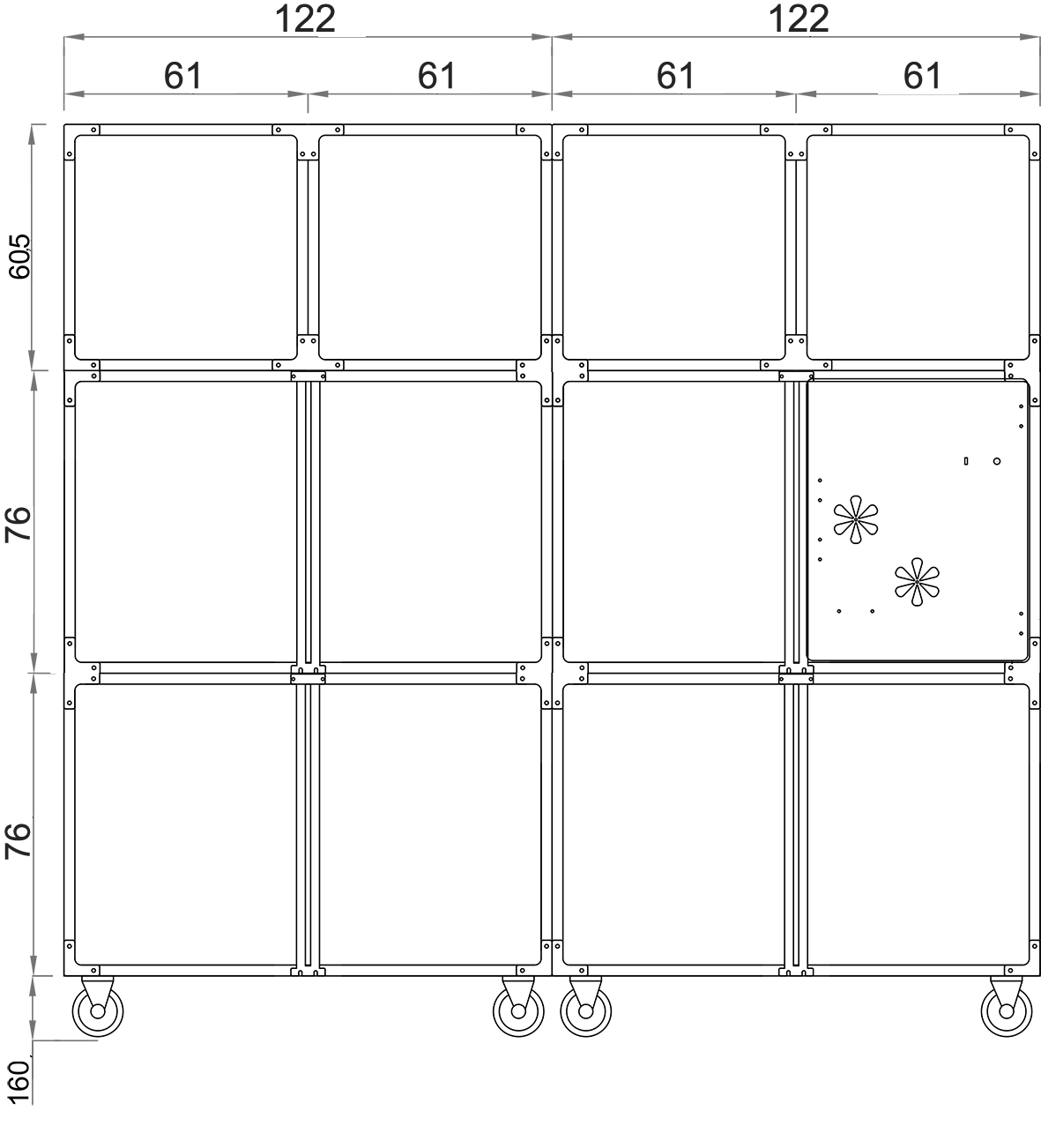 Gabbia in PVC 12 posti - immagine 2