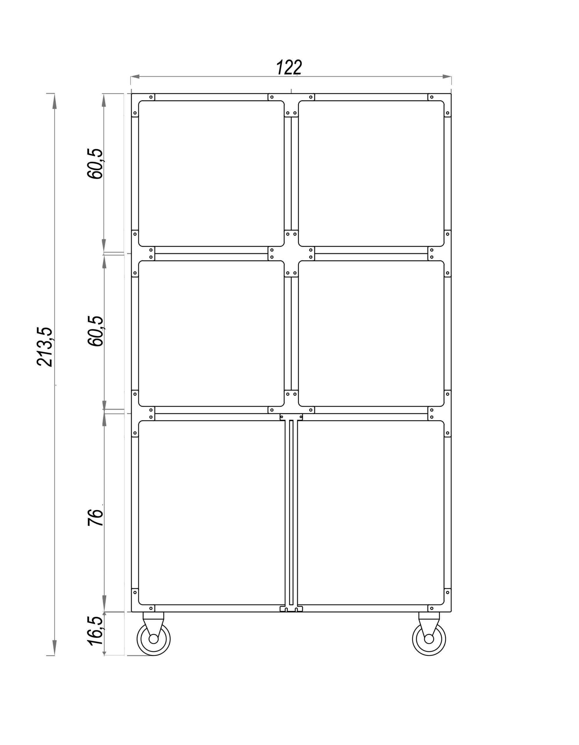Gabbia in PVC 6 posti - immagine 2