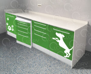 Special krion composition with integrated sink at the top