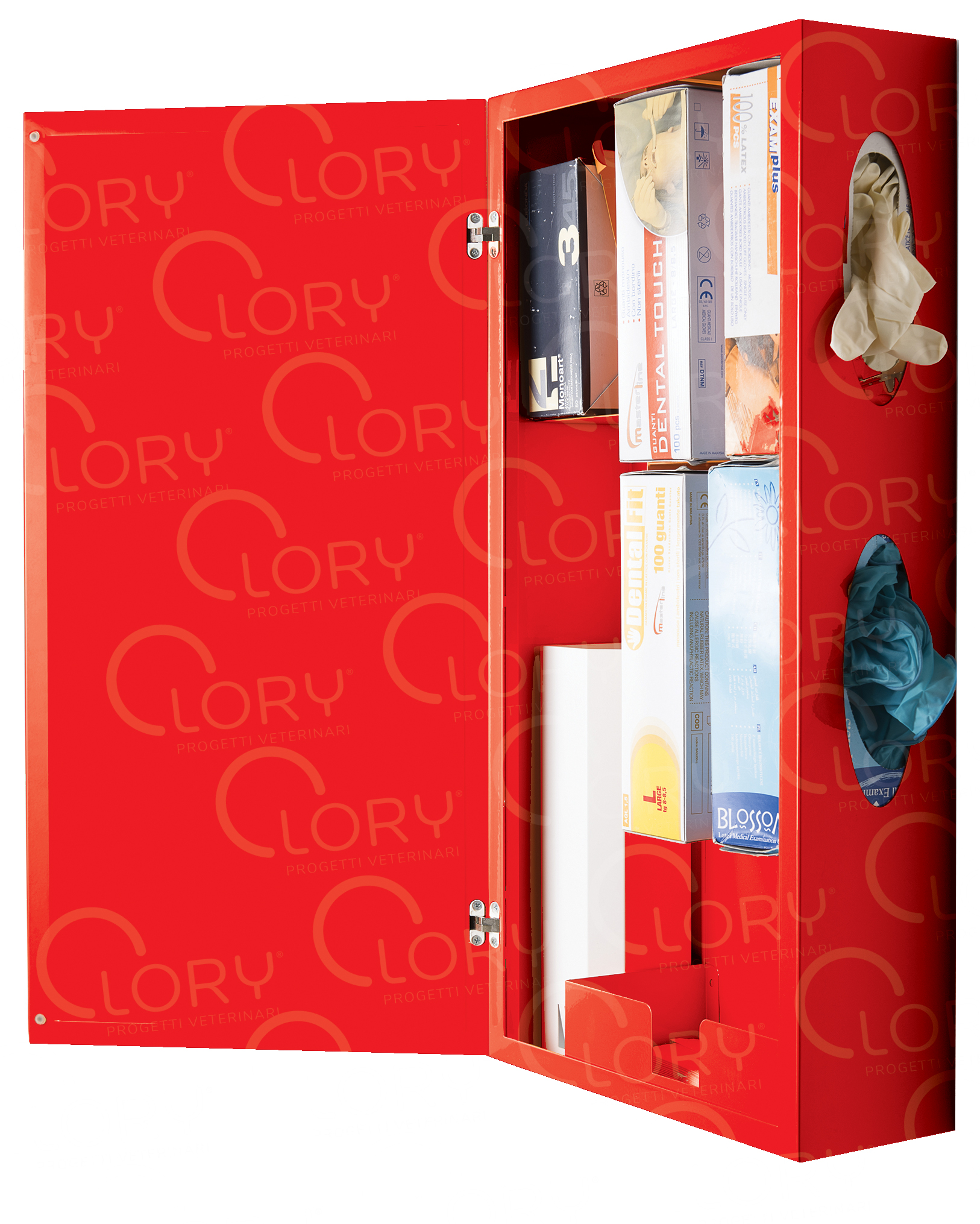 Metal wall cabinet disposable devices