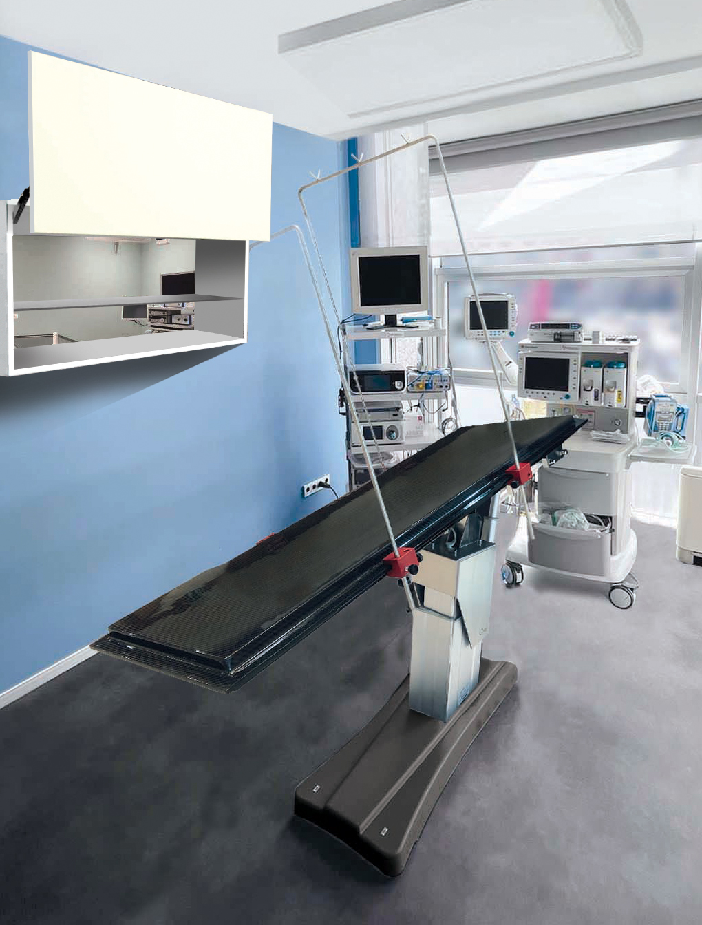 Tavolo Operatorio Veterinario Carbon Radiotrasparente | Lory Progetti Veterinari