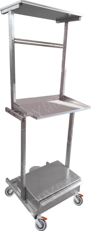 1-drawer anesthesia cart without set-up