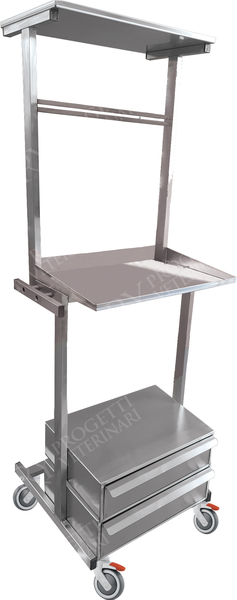 2-drawer anesthesia cart without set-up