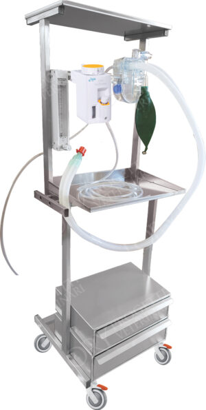 Set up anesthesia system with sevoflurane