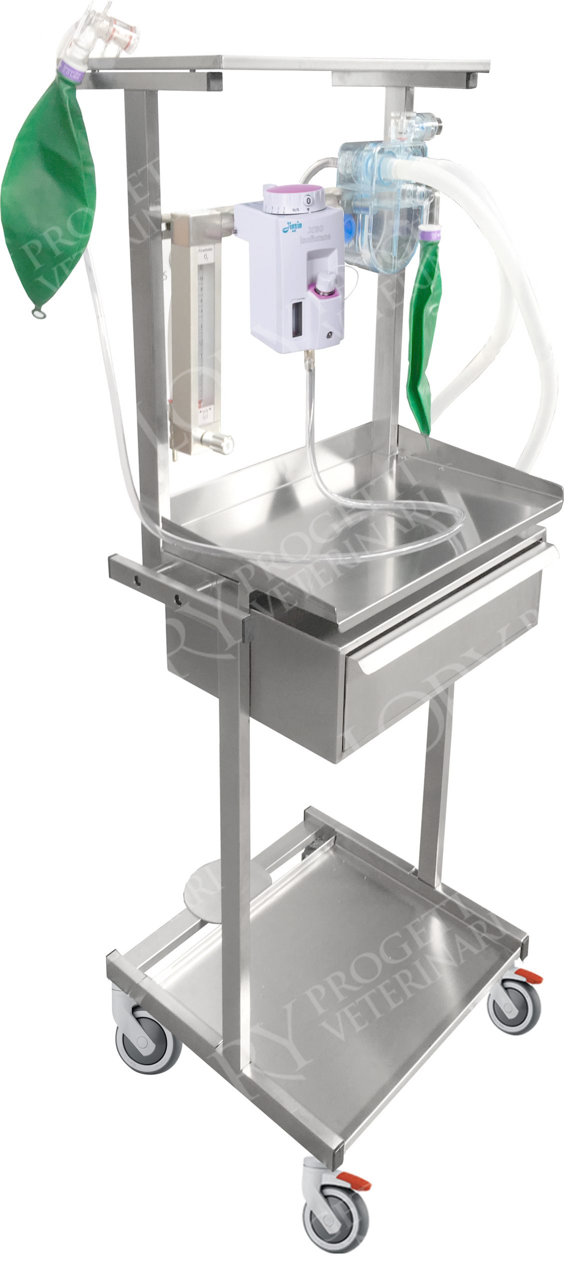 Set-up for anesthesia system with isoflurane