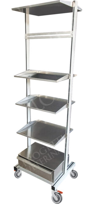 2-drawer anesthesia cart without set-up