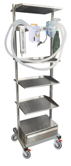 Set up anesthesia system with sevoflurane