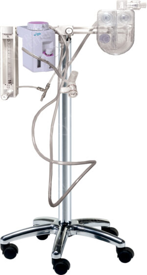 Stand for gaseous anesthesia with isoflurane