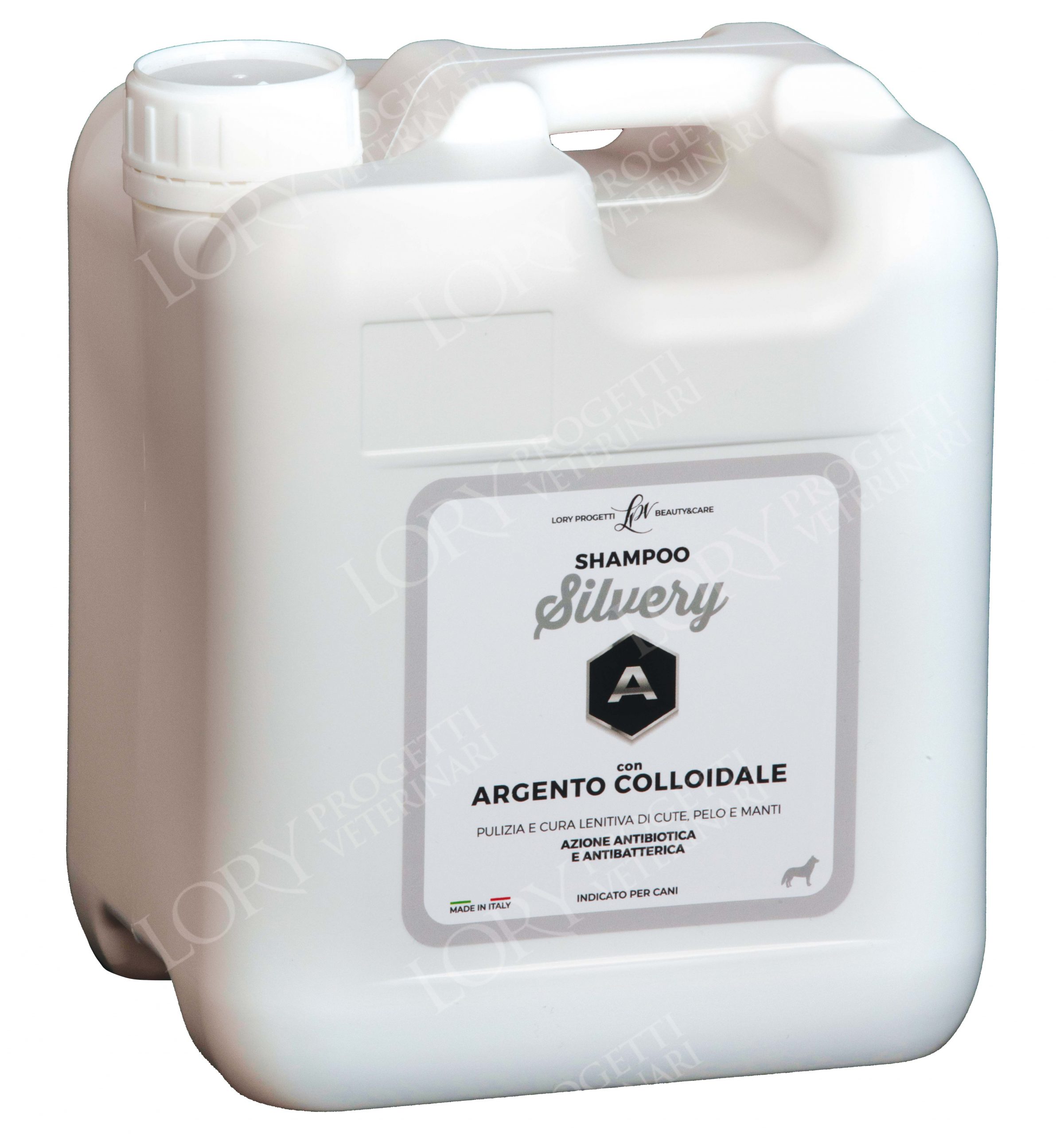 Shampoo Silvery con argento colloidale tanica da 5 lt.