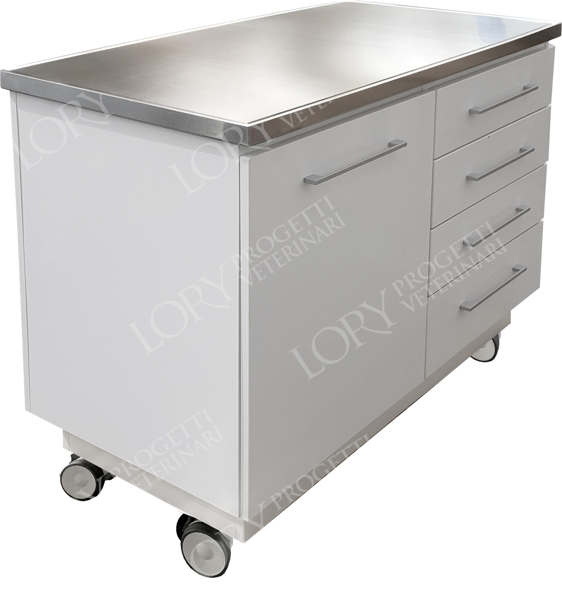Visiting table mod. Oslo on wheels