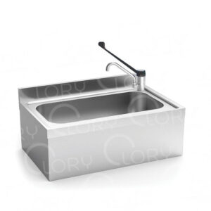 One-channel clinical lever surgical sink