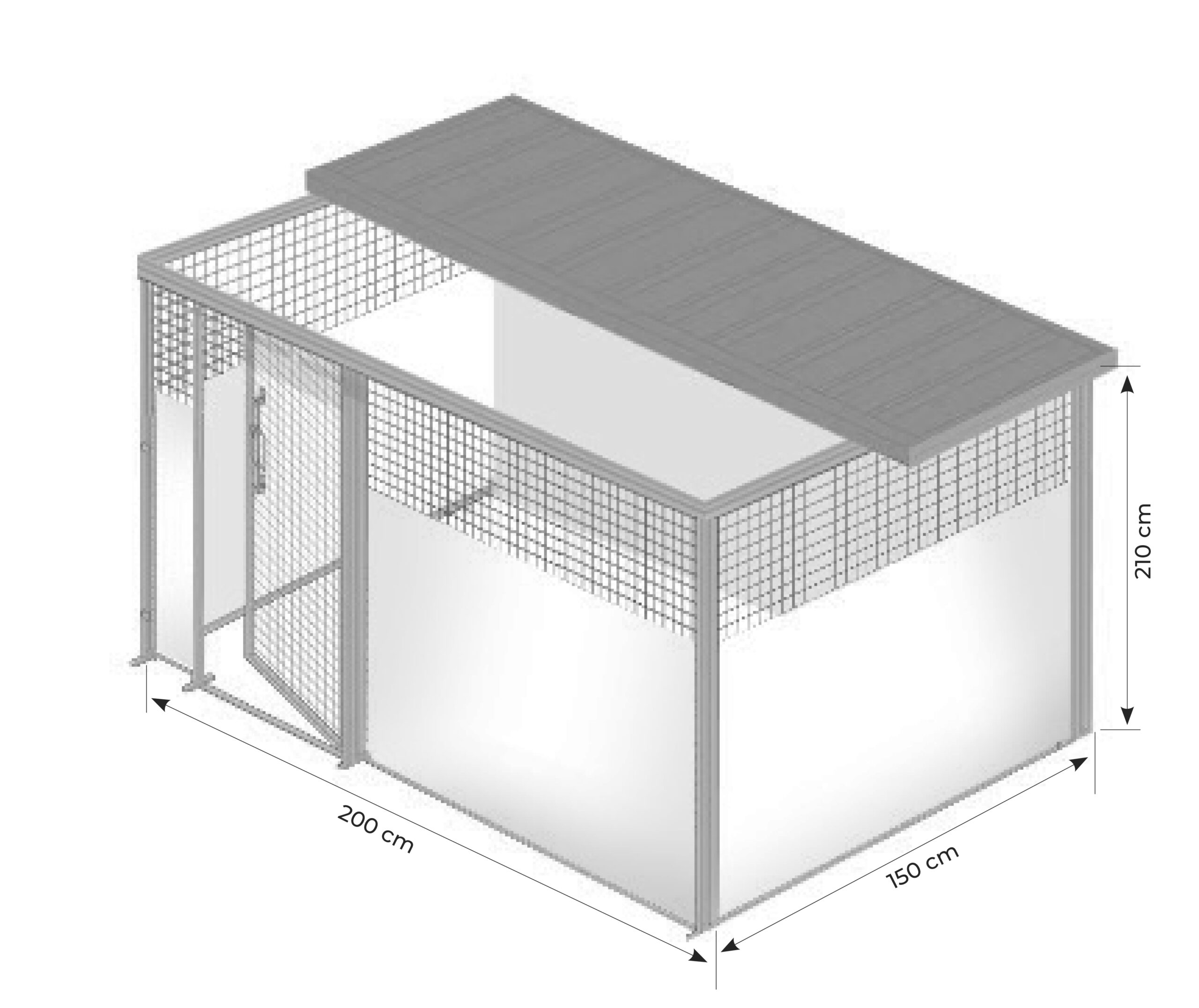 BOX CANI INTERO COPERTO PER META'