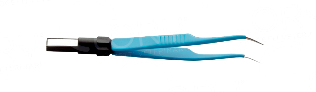Pinza bipolare curva