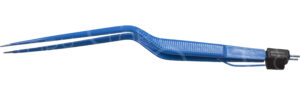Pinza bipolare angolata curva