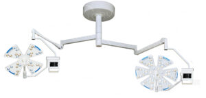 Lampada operatoria doppia 160.000+160.000 lux