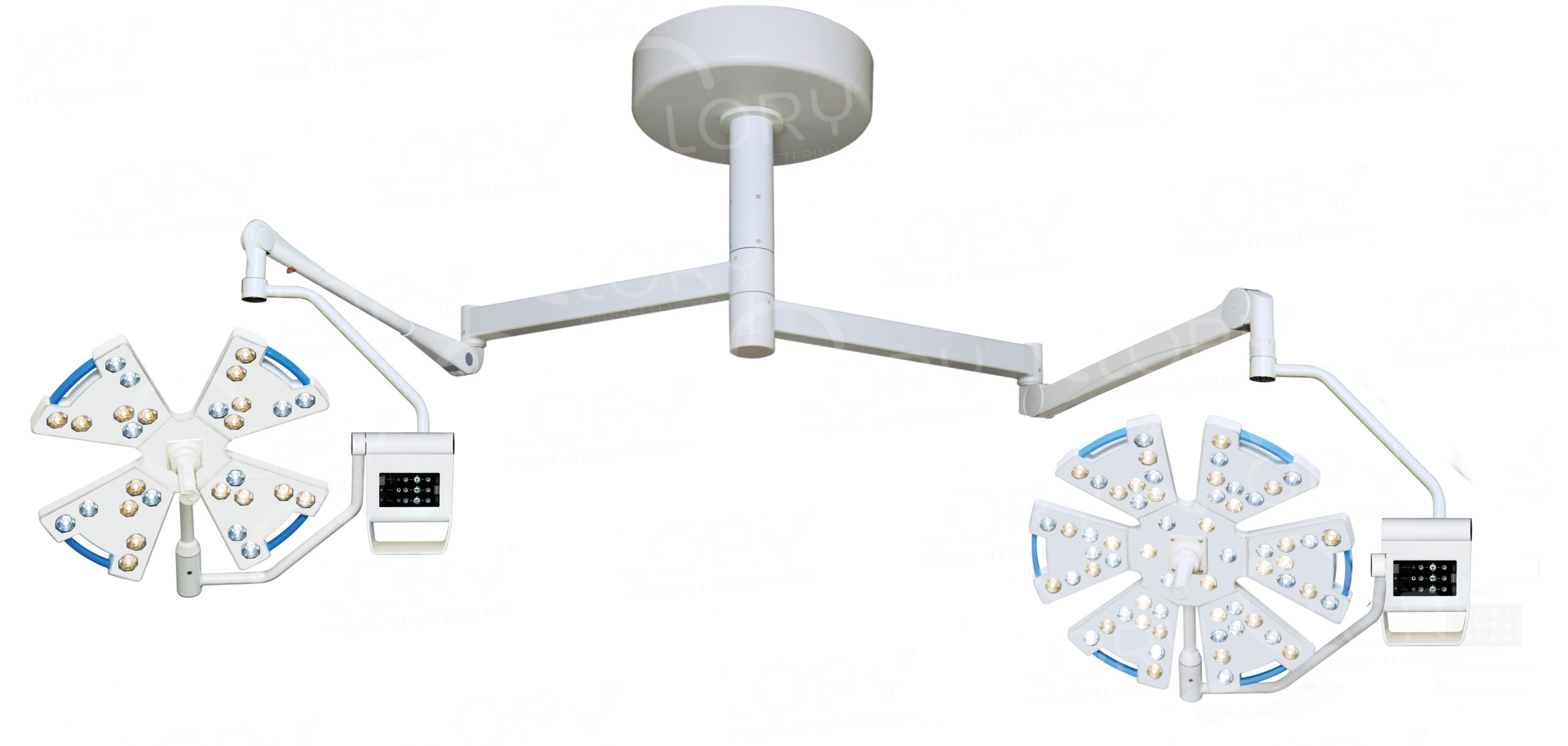 Lampada operatoria doppia 160.000+160.000 lux